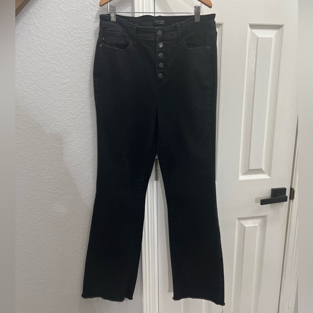 Judy Blue‎ Black Button-Fly Pants